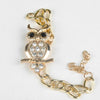 Gold Plated Chain Full Crystal Bracelet Owl Bracelets & Bangles